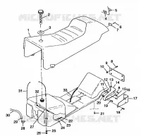 SEAT   GAS TANK 600 XC 0981758 (4944194419A006)
