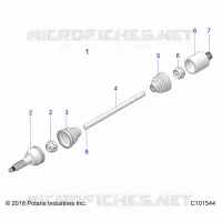 DRIVE TRAIN, REAR DRIVE SHAFT