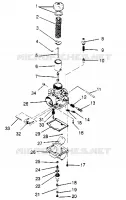 CARBURETOR SPORT 0950443, SPORT TOURING 0950243  AND EUROPEAN SPOR (4928822882C014)