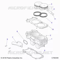CYLINDER AND PISTON