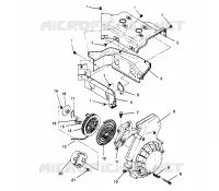 BLOWER HOUSING    RECOIL STARTER SPORT 0960443, SPORT TOURING 0960243  AND (4932223222D004)