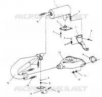 EXHAUST SYSTEM 600 XCR 0951676 (4929132913C003)