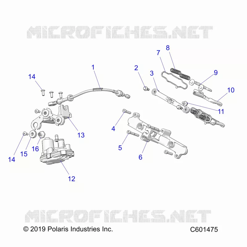 ENGINE, EXHAUST VALVE ASM. AND ACTUATOR