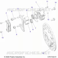 BRAKES, REAR CALIPER