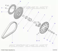 DRIVE TRAIN, SECONDARY CLUTCH