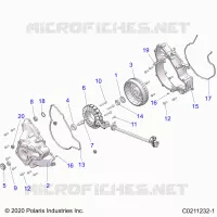 ENGINE, STATOR COVER AND FLYWHEEL