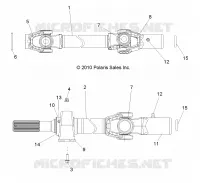 DRIVE TRAIN, FRONT PROP SHAFT