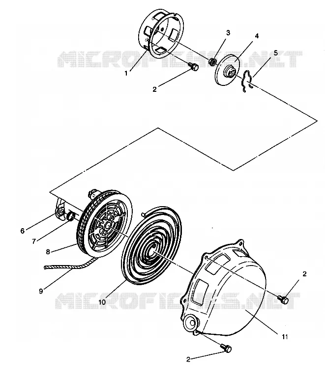 RECOIL STARTER ASSEMBLY STARLITE 0943427 (4924992499034A)