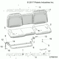 SEAT ASM. REAR