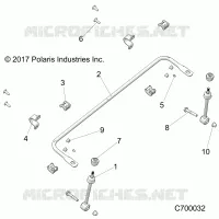 SUSPENSION, FRONT STABILIZER BAR