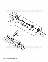 DRIVE TRAIN, PRIMARY  AND SECONDARY CLUTCHS