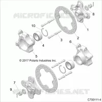SUSPENSION, REAR CARRIER AND HUB