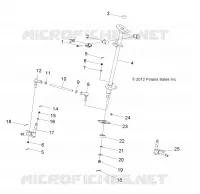 STEERING POST   AND TIE ROD ASM.