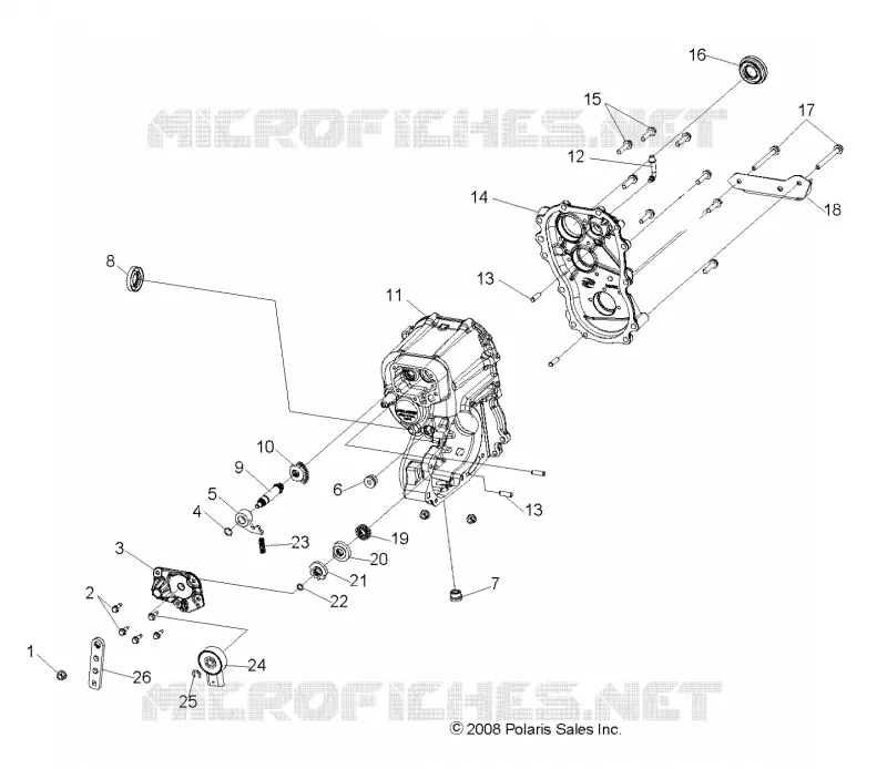 DRIVE TRAIN, MAIN GEARCASE