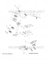 STEERING, HANDLEBAR MOUNTING