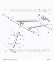SUSPENSION, FRONT TORQUE ARM