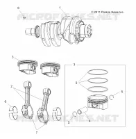 ENGINE, CRANKSHAFT AND PISTON