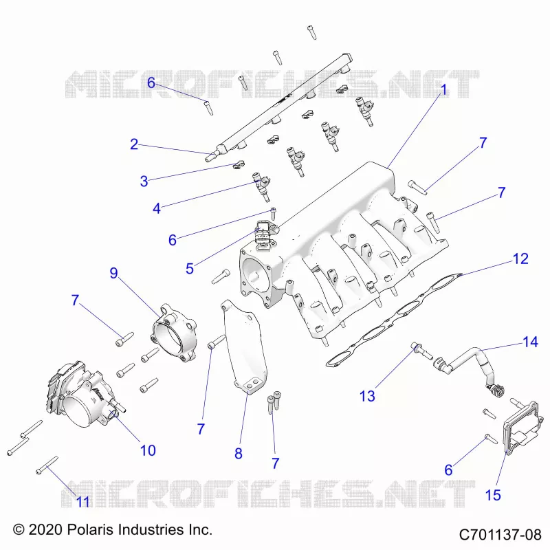 INTAKE MANIFOLD, FUEL RAIL AND RELATED