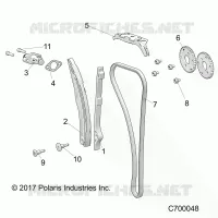 CAM CHAIN AND TENSIONER