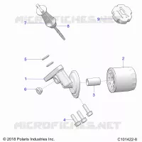 OIL FILTER AND DIPSTICK