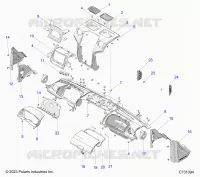 DASHBOARD, UPPER AND A-PILLERS