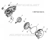 ENGINE, STATOR AND FLYWHEEL