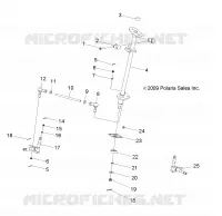 STEERING POST   AND TIE ROD ASM.