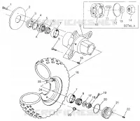 FRONT WHEEL  SPORTSMAN 500 W97CH50A (4939993999B007)