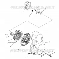 RECOIL STARTER ASSEMBLY 500 CARB 0962764, 500 CARB SKS 0962564,  500 CARB S (4931873187D006)