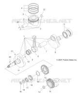 ENGINE, CRANKSHAFT AND PISTON