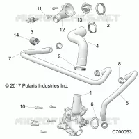 ENGINE, WATERPUMP AND BYPASS