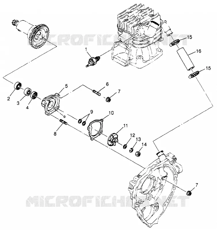 WATER PUMP (SPORT) SPORT 400L W97BA38C (4940124012D012)