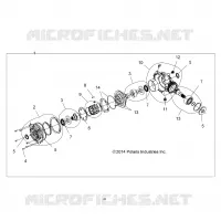 DRIVE TRAIN, FRONT GEARCASE INTERNALS