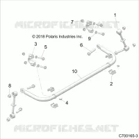 SUSPENSION, REAR STRUT STABILIZER