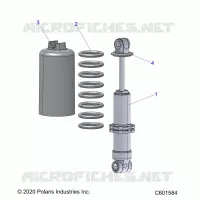 SUSPENSION, FRONT SHOCK TRACK (7045494)