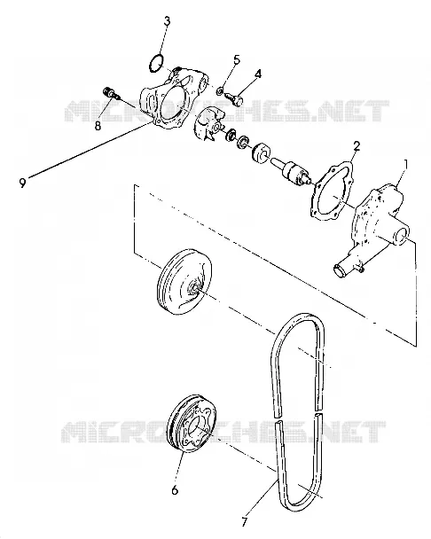 WATER PUMP 440 XCR (4921352135040A)