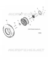 WHEELS, FRONT TIRE AND BRAKE DISC