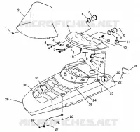 HOOD CLASSIC TOURING 0963365 AND EUROPEAN CLASSIC TOURING E963365 (4933623362A013)