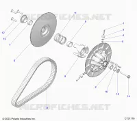 DRIVE TRAIN, SECONDARY CLUTCH