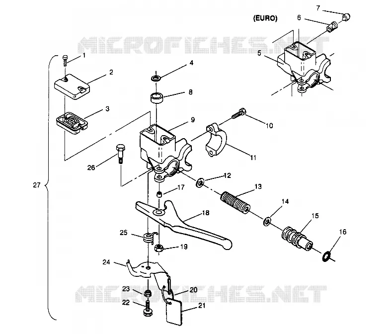 MASTER CYLINDER SPORT 0960443, SPORT TOURING 0960243  AND EUROPEAN SPORT TO (4932223222B003)