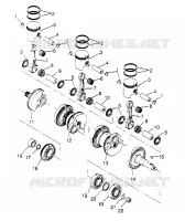 CRANKSHAFT   PISTON SL 650 STD B954358 (4932923292B014)