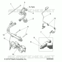 FUEL SYSTEM, RAIL, LINES AND THROTTLE BODY