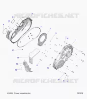 DRIVE TRAIN, CLUTCH COVER, INNER/OUTER