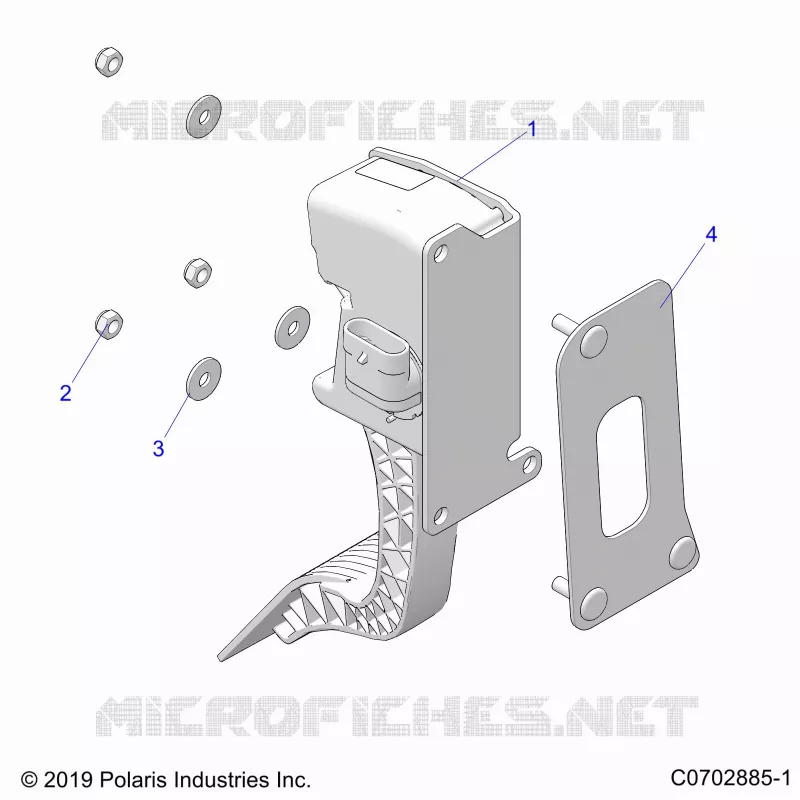ENGINE, THROTTLE PEDAL