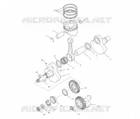 CRANKSHAFT AND PISTON