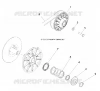 DRIVE TRAIN, SECONDARY CLUTCH