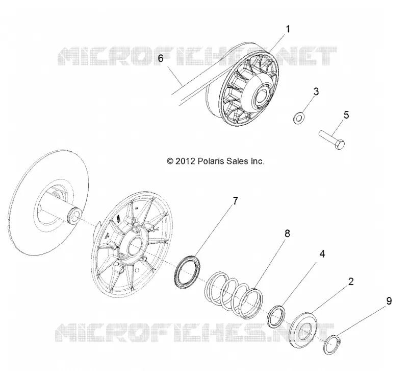 DRIVE TRAIN, SECONDARY CLUTCH