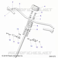 UPPER STEERING & HANDLEBAR ASM.
