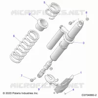 SUSPENSION, REAR SHOCK MOUNTING