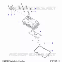 ENGINE, VALVE COVER